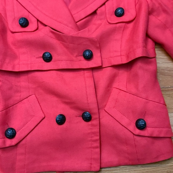 Smythe‎ Cropped Sleeve Jacket Women Size 8 - Picture 4 of 8